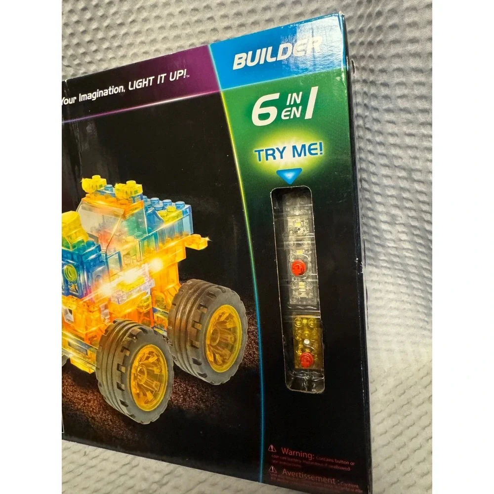 Laser Pegs Super Monster Truck 6-in-1 LED Lighted Building Set 61010 New Sealed